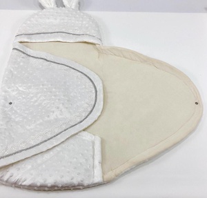 Moderno de lujo al por mayor de encargo de alta calidad suave 100% algodón plata Bebemekan bebé joya corona Swaddle saco de dormir recién nacido - Product Image 6