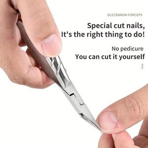 Morje Surgical Stainless Steel <b>Cuticle</b> Nipper-Professional Manicure Pedicure <b>Tool</b> Sharp Straight/Curved Blades Wide Jaw Opening - Product Image 4