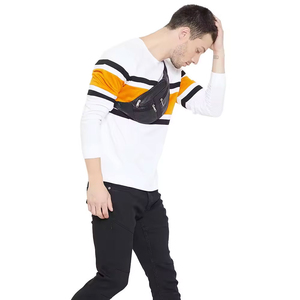 เสื้อยืดคอกลมแขนยาวสำหรับผู้ชายผ้าคอตตอนทรงลำลองแขนยาวสไตล์ฮิปฮอปแนวสตรีทสุดเท่ - Product Image 3