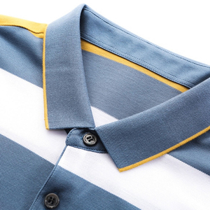Polo à manches longues pour homme, doux et confortable, tenue décontractée professionnelle, tissu respirant, logo personnalisé, vente en gros directe d'usine - Product Image 4