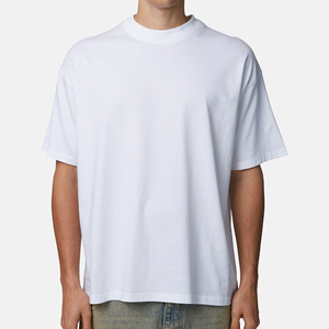 Camiseta de Jersey de Algodón Blanca para Hombre, Corte Regular, Manga Corta, Cuello Redondo, Color Sólido Informal, Diseño Sencillo - Product Image 4