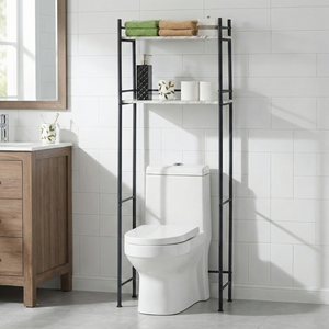 Vente en gros de meubles de rangement de maison au design moderne Meilleure vente des étagères de salle de bain en métal du fabricant Taiwan Coin des toilettes - Product Image 1