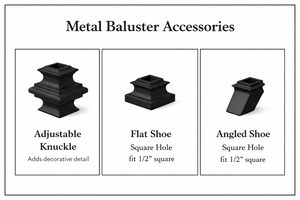 Balaustre de Metal de Diseño Moderno, Balaustre Rectangular Individual de Hierro para Sistema de Barandilla de Escalera - Product Image 4