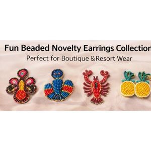 Rizir Fashion - Joyería Boho Colorida para Mujer, Hecha a Mano, con Cuentas de Cactus Bordadas, Chapada en Oro de 14K, para Fiestas, Venta al por Mayor - Product Image 4