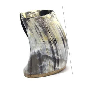 Tasse à bière en corne fabriquée à la main par Tayyab Artisanat authentique artisanat indien agate - Product Image 3