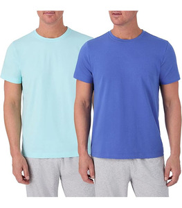T-shirt Homme Col V Uni Manches Courtes 2025/2026 en Coton Doux Respirant Séchage Rapide – Tenue Décontractée Personnalisable - Product Image 1