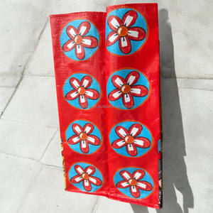 Bolsa de asas tejida de PP laminada mate reutilizable ecológica con logotipo personalizado, bolsa de compras para supermercado - Product Image 3