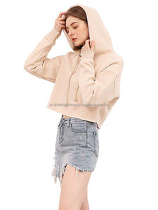 Mujeres recortadas sudaderas con capucha Invierno en Blanco primavera otoño ropa suéteres ropa de calle - Product Image 6