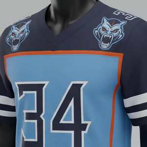 Jersey de Fútbol Americano Personalizado a Precio Económico, Unisex, de Alta Calidad, Malla Transpirable, para Hombre y Mujer - Product Image 4