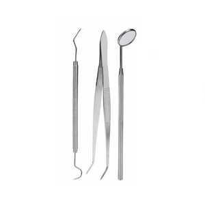 กระจกตรวจฟันสองด้านเคลือบพลาสมาแบบพิเศษ ด้ามจับกลวง ผิวด้านหน้าเคลือบโรเดียม - Product Image 4