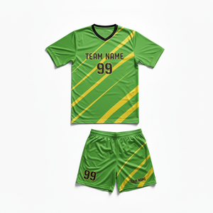 New Custom Sublimation Soccer Jerseys Football Uniform Quick Dry Breathable 100% Polyester V-Neck Custom Soccer Uniform - Product Image 6