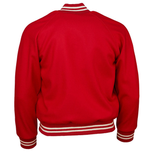 Chaqueta Varsity para Hombre OEM, Estilo Vintage, Ropa de Invierno, Logotipo Bordado Personalizado, Chaqueta Bomber de Béisbol de Cuero - Product Image 2