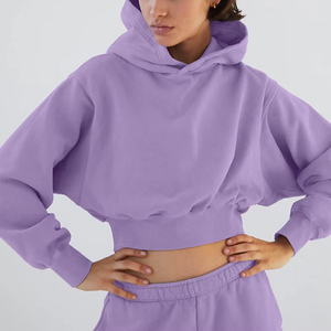 Sudadera con Capucha de Diseño Personalizado Más Vendida, Informal, de Algodón Sólido, Transpirable, Ligera, de Invierno, de Secado Rápido, de Manga Larga, con Cintura Elástica para Mujer - Product Image 3