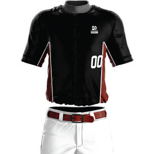 Uniforme de baseball de haute qualité 100% polyester léger et respirant, options personnalisables, nouvelle arrivée, dernier design, prix abordable - Product Image 4