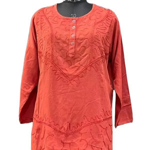 ชุดเกอร์ต้าผ้าฝ้าย2ชิ้นปักลายสำหรับผู้หญิงทำด้วยมือขายดี - Product Image 1