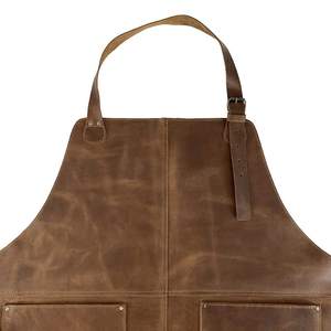 New SALUBRIOUS SPORTS SS-LA-001 ODM Custom Made Sleeveless Leather Apron High Quality Fabric Pocket <b>for</b> Men Women Low MOQ - Product Image 6