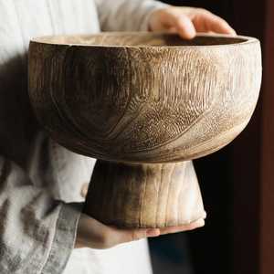ชามไม้ทำมือคุณภาพพรีเมียมสำหรับใช้บนโต๊ะอาหาร - Product Image 2