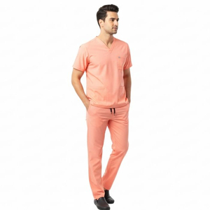 Men Hospital Medical <b>Scrub</b> Clothing Set Cotton Doctor Uniform OEM Logo Design Breathable High Quality <b>Scrub</b> Suits Customized - Product Image 1