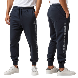 Pantalones Deportivos Unisex Ecológicos, Impermeables, Transpirables, de Algodón, con Estampado por Transferencia de Calor y Cierre de Cremallera - Product Image 1