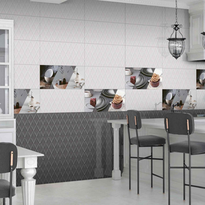 300x600 White Glossy Ceramic Wall <b>Tile</b> Modern Minimalist Style For Corporate Office And Commercial Infrastructure Projects - Product Image 1