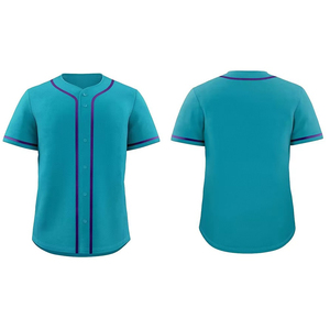 Maillot de baseball unisexe de couleur unie à prix d'usine, vêtements d'entraînement sportif de haute qualité, maillot de baseball en vente - Product Image 1
