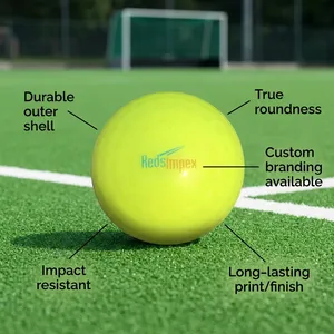 Pelota de Hockey de PVC Personalizada con Superficie con Hoyuelos – Duradera, Ligera – Ideal para Entrenamiento, Partidos, Prácticas en Campo y Recreación - Product Image 3