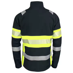 Customized High Quality Zipper Safety <b>Jacket</b> for <b>Workers</b> Custom Design with Tool Pockets Workwear - Product Image 3