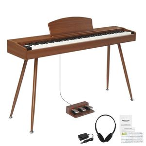 Pianoforte Digitale GDP 203 con 88 Tasti Pesati Standard, Supporto in Metallo, Adattatore di Alimentazione, Pedali Tripli, Cuffie e Altoparlante - Product Image 2