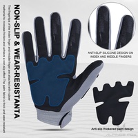 Gants de motocross personnalisés à cinq doigts, sublimés, compatibles écran tactile, pour la course et le cyclisme