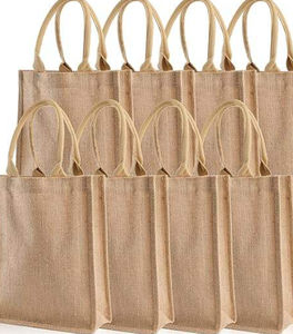 Sac de transport en jute biodégradable robuste avec fermeture éclair et poche intérieure pour usage quotidien et cadeaux d'entreprise - Product Image 5