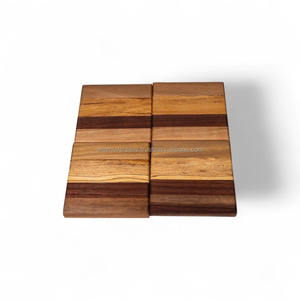 ชุดจานรองแก้วไม้กระถินณรงค์พรีเมียม |   แผ่นรองแก้วไม้สไตล์เรียบง่ายสำหรับบ้านและร้านกาแฟ - Product Image 2