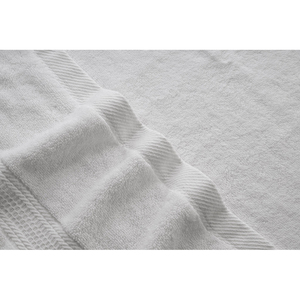 Stock UE, serviette de bain tissée 100% coton, douce comme un nuage, durable, absorbante, blanc pur, 500 GSM, 70x140cm, livraison rapide UE - Product Image 4