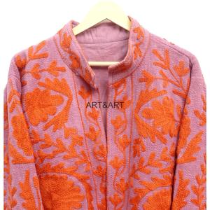 Chaqueta Suzani Bordada a Mano Estilo Boho, Chaqueta Floral, Chaqueta Suzani Bordada, Chaqueta TNT, Ropa de Mujer - Product Image 4