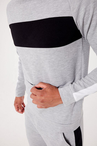 Men's <b>High</b> Quality 100% Polyester Fleece Fabric Long Sleeve <b>T</b>-<b>Shirt</b> <b>Neck</b> Custom Printed Anti-Wrinkle Quick Dry Breathable Casual - Product Image 6