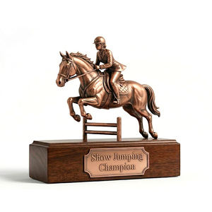 Trofeos de Metal Cúbicos 3D Personalizados con Cabeza de Caballo para Eventos y Premios de Carreras - Product Image 6