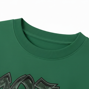 Sweat-shirt à col rond personnalisé avec logo, 100 % coton épais, manches longues, style vintage délavé, pull streetwear pour l'été - Product Image 5