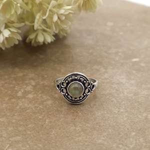 925 Sterling Silver Plated Adjustable Band Antique Boho Jewelry Unisex <b>Labradorite</b> Gemstone Handmade <b>Ring</b> - Product Image 2