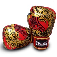 Gants de boxe personnalisés avec impression de dragon, fabriqués en cuir de qualité supérieure, en tailles sur mesure et à bas prix, avec une bonne qualité