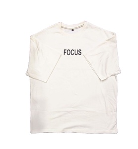 T-shirt personnalisé pour homme 100 % coton 220 grammes coupe classique tricoté teint en fil uni à manches courtes épaules tombantes col côtelé étendu séchage rapide - Product Image 3