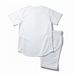 Camiseta de béisbol de malla con estampado personalizado OEM, uniforme vintage a rayas en blanco, venta al por mayor de ropa urbana. - Product Image 2