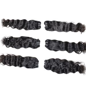 Lots de Cheveux Humains 100% Naturels Non Chimiques en Gros, Ondulés Remy Soyeux Noirs, Double Trame, Non Traités, Doublement Traitées à la Machine - Product Image 5