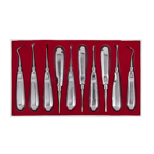Ensemble d'instruments chirurgicaux dentaires manuels certifiés CE, outils de précision ergonomiques, couleur argent, classe I, réutilisables - Product Image 2