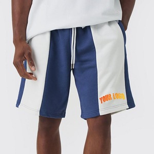 Shorts amples pour hommes, shorts de survêtement en coton unisexe, respirants, couleur unie, streetwear, shorts épais pour le printemps et l'été - Product Image 1