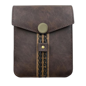 Sacoche utilitaire en cuir d'inspiration médiévale, équipement de costume vintage, sacoche historique en cuir rustique, sac à bandoulière médiéval - Product Image 4