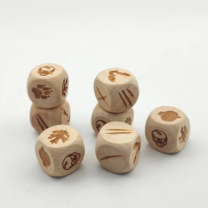 Dados Personalizados de Madera de Alta Calidad, con Grabado de Precisión, Bordes Redondeados, para Juegos de Mesa para Adultos, Juegos de Casino, Venta al Por Mayor - Product Image 1