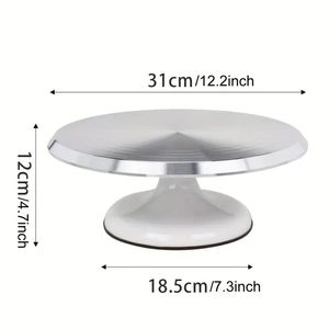 Support à gâteau moderne en métal pour la présentation de cupcakes et de desserts, avec un design élégant sur piédestal, pour la décoration de table lors de mariages et de fêtes. - Product Image 6