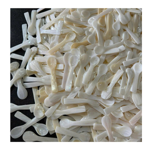 Cuchara de Nácar Natural sin Acabado, Cuchara de Concha Marina Hecha a Mano para Procesamiento en Fábrica - Product Image 2