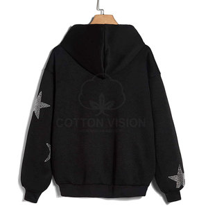 2026 Rhinestone Hoodie For Men <b>Fashion</b> Glitter Rhinestone Hoodie For Men <b>Fashion</b> Glitter Zipper Sparkly - Product Image 2
