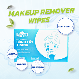 Disposable Personal Care Makeup <b>Remover</b> Wipes Kawaii Soft Gentle 1 Ply Coreless Virgin Wood Pulp Standard <b>Box</b> OEM ODM Supply - Product Image 2
