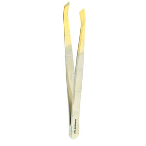 Pinzas de Punta Inclinada para Depilación Precisa y Diseño de Cejas, Pinzas de Acero Inoxidable para Cejas con Logotipo Personalizado, Precio de Fábrica - Product Image 1